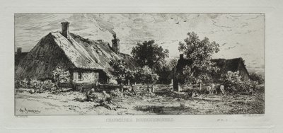 ブルゴーニュのコテージ 作： Francis Seymour Haden