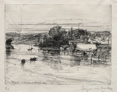 カーディガン橋 作： Francis Seymour Haden