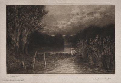 グレイリングフィッシング 作： Francis Seymour Haden