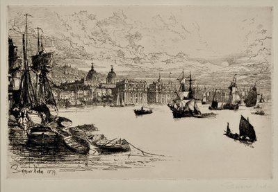 グリニッジ 作： Francis Seymour Haden