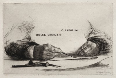 手のエッチング 作： Francis Seymour Haden
