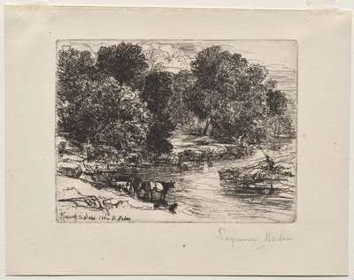 に向かって 作： Francis Seymour Haden