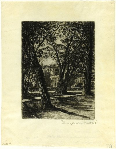 Kensington Gardens, No. I (小皿) 作： Francis Seymour Haden