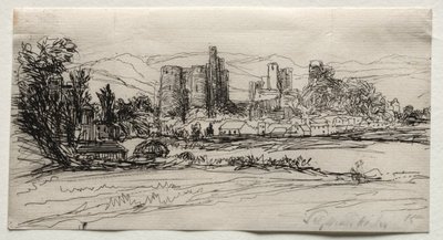キッドウェリー城、1859年。 作： Francis Seymour Haden
