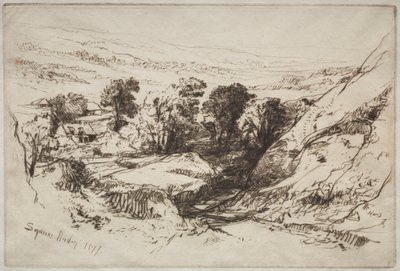 ナイン バロウ ダウン 作： Francis Seymour Haden