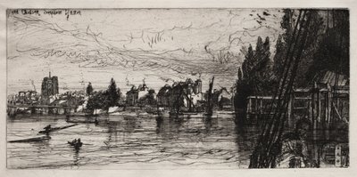オールド チェルシー教会 作： Francis Seymour Haden