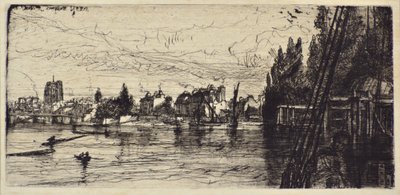 古いチェルシー教会 作： Francis Seymour Haden