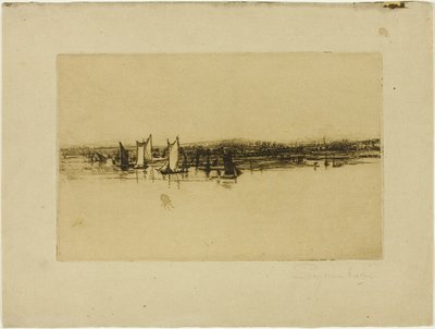 インの向かい、パーフリート 作： Francis Seymour Haden