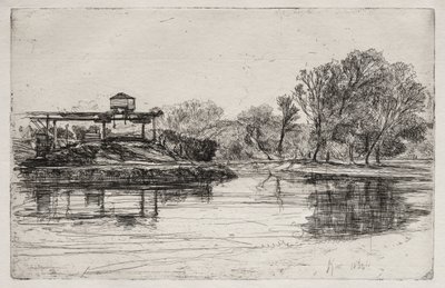 鉄道の侵入、1864年。 作： Francis Seymour Haden