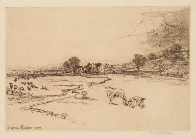 ソーリー修道院、1873年。 作： Francis Seymour Haden