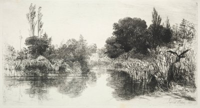 ミル池、1860年。 作： Francis Seymour Haden