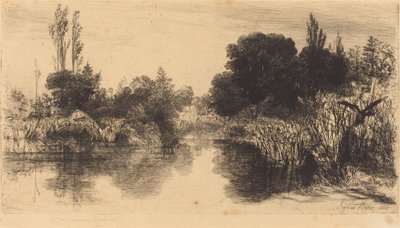 Shere Mill Pond (大皿) 作： Francis Seymour Haden
