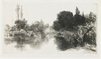 シェアミルポンド（大きいプレート）、1860 作： Francis Seymour Haden