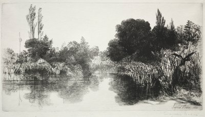Shere Mill Pond、No。11、ラージプレート、1860以降。 作： Francis Seymour Haden