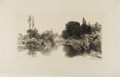 Shere Mill Pond, No. II (大皿) 作： Francis Seymour Haden