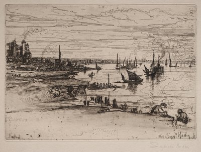 イン、パーフリート、1869。 作： Francis Seymour Haden