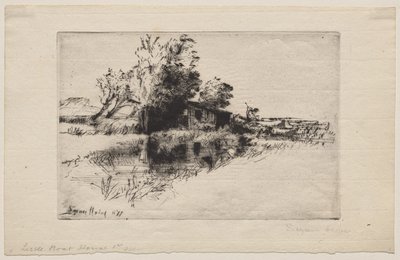 ザ リトル ボートハウス 作： Francis Seymour Haden
