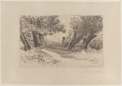 恋人の散歩、No. I、1864年、1864年。 作： Francis Seymour Haden