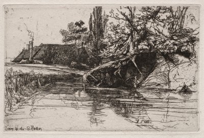 堀の家、1865年。 作： Francis Seymour Haden