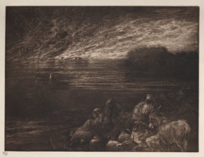 塩の柱 作： Francis Seymour Haden