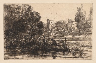 トゥイッケナム教会、1865年。 作： Francis Seymour Haden