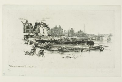 ホイッスラーの家、チェルシー 作： Francis Seymour Haden