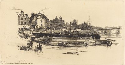 ウィスラーの家、オールド チェルシー 作： Francis Seymour Haden