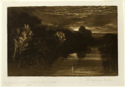 ウィンチェルシー運河 作： Francis Seymour Haden