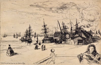 ヨット居酒屋、エリス 作： Francis Seymour Haden