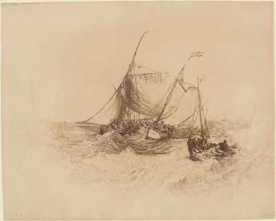 カレー桟橋 作： Francis Seymour Haden after Joseph Mallord William Turner