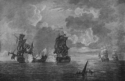 Foudroyant、c1760の捕獲 作： Francis Swaine