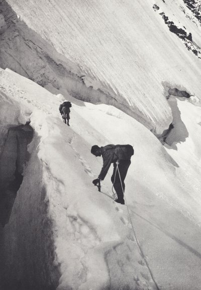 ペニン アルプス: トゥルナンシュ峠の下 (白黒写真) 作： Francis Sydney Smythe