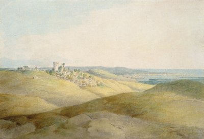 コーンウォール州ビュード近くのPough Hill（ペンとインクと紙のトイレ） 作： Francis Towne