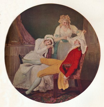 Lady Easys Steinkirk：The Fearless Husband by Colley Cibber、c1790 作： Francis Wheatley