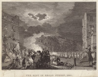1780年のブロードストリートの暴動 作： Francis Wheatley