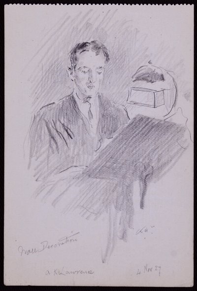 AKローレンスの肖像 作： Francis Wilfred Lawson