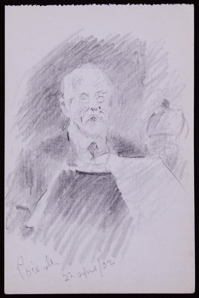 アルフレッド・パウエルの肖像 作： Francis Wilfred Lawson