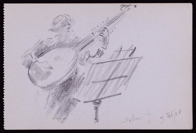 アーノルド・ドルメッチの肖像 作： Francis Wilfred Lawson