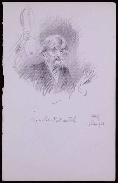アーノルド・ドルメッチの肖像 作： Francis Wilfred Lawson
