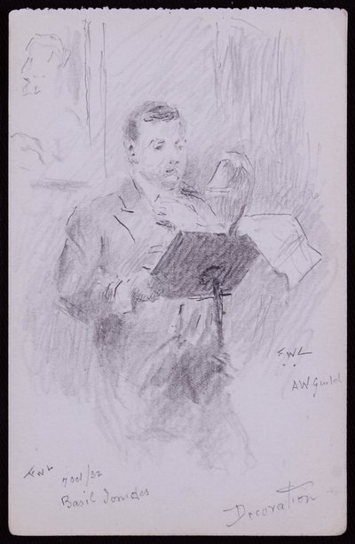 バジルイオニデスの肖像 作： Francis Wilfred Lawson
