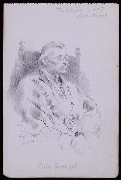 バジルオリバーの肖像 作： Francis Wilfred Lawson