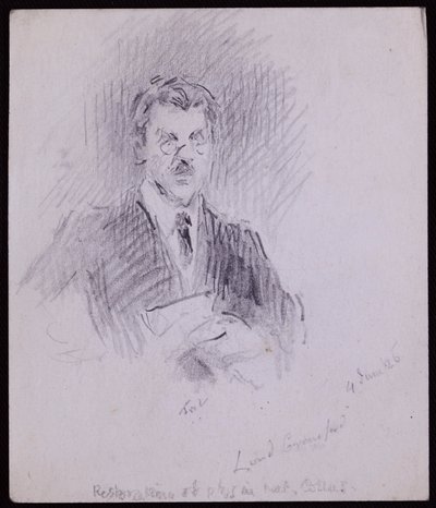 クロフォード伯爵＆バルカレス伯爵の肖像 作： Francis Wilfred Lawson