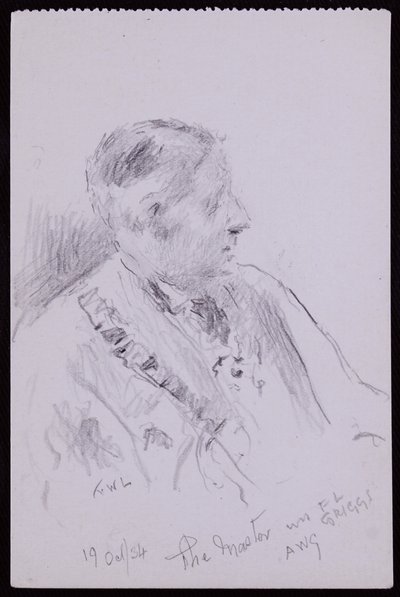 FLグリッグスの肖像 作： Francis Wilfred Lawson