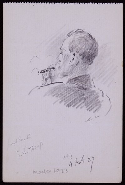 フランシス・トループの肖像 作： Francis Wilfred Lawson