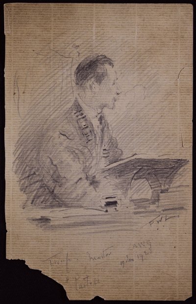 フランシス・トループの肖像 作： Francis Wilfred Lawson
