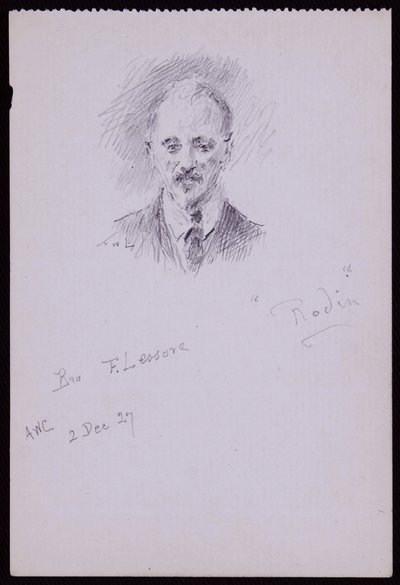 フレデリック・レッソアの肖像 作： Francis Wilfred Lawson