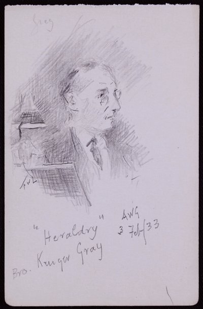 ジョージクルーガーグレイの肖像 作： Francis Wilfred Lawson
