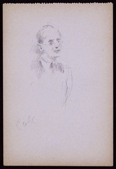 ジェラルドコブの肖像、1930年頃（紙に鉛筆） 作： Francis Wilfred Lawson