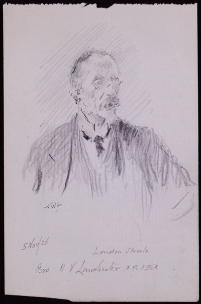 HVランチェスターの肖像 作： Francis Wilfred Lawson