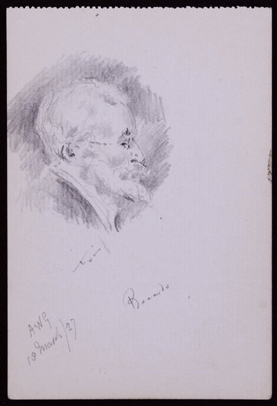 ハルゼー・リカルドの肖像 作： Francis Wilfred Lawson